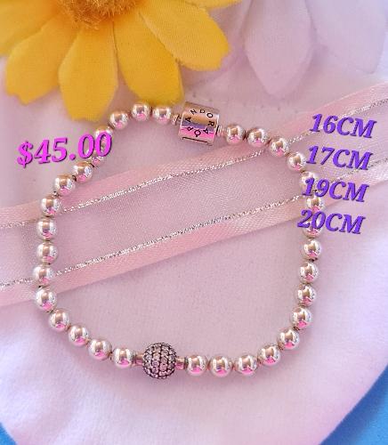 1C 16CM Pulsera bolitas PAVE 16CM