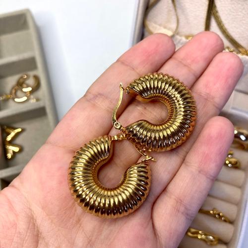 Aros donut caracol broche