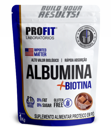 Albumina + Biotina 1kg Pro fit Sin Sabor