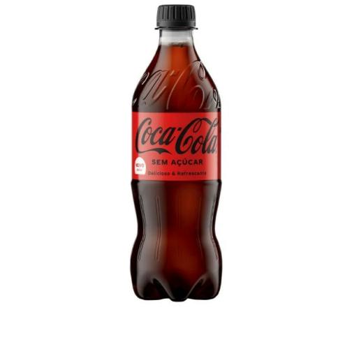 Coca 600ml zero açúcar 