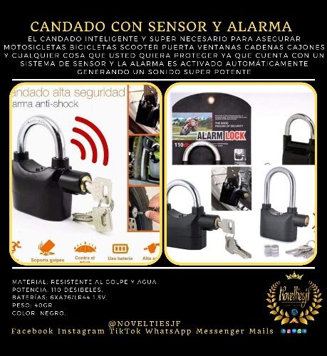 CANDADO CON SENSOR Y ALARMA
