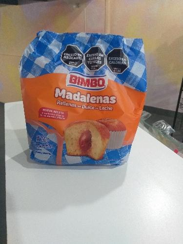 Bimbo Madalenas Rellenas con Dulce de leche