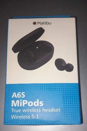 AURICULAR BLUETOOTH  A6S MiPods MALIBU