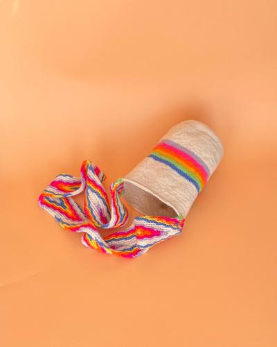 Arcoíris con gaza multicolor 