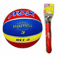 Balón de basquetbol número 3 rojo azul amarillo 