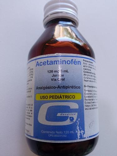 Acetaminofen 120mg/5ml Jarabe
