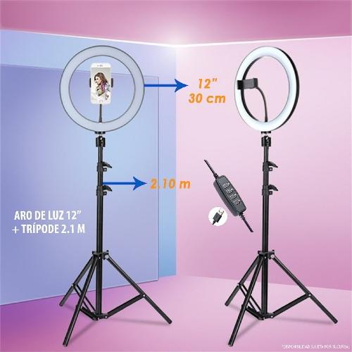 Aro Luz Led 10" + Trípode 2.10m
