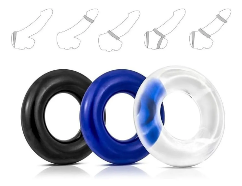 3 Anillos Incrementadores de Erección