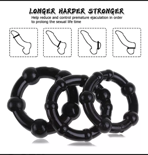 Anillos Aumentadores de Pene 3Pack