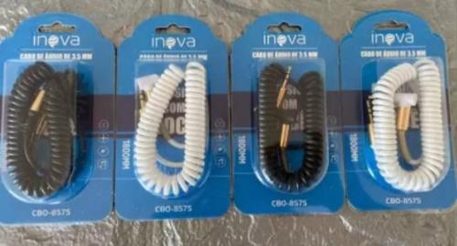 Cabo P2 Auxiliar CBO-8575 3.5 MM Áudio Estéreo 1,5 Metros - Inova

