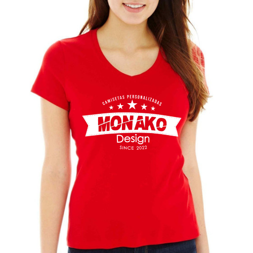 Camiseta de colores dama en algodón