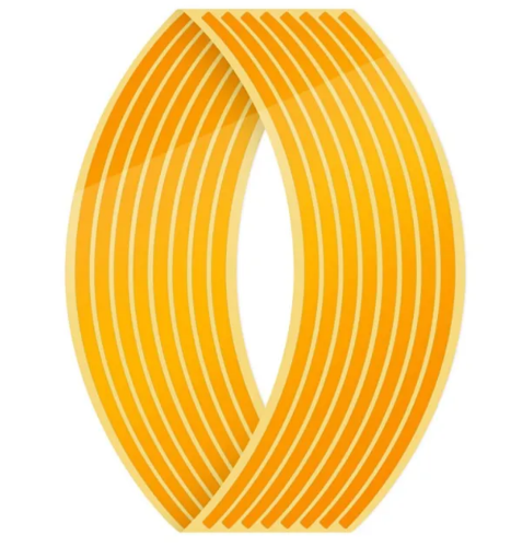 Calcomanía rin color dorado 