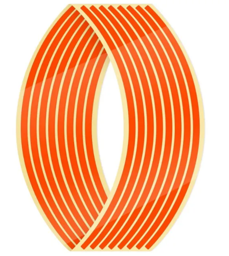 Calcomanía rin color naranja 