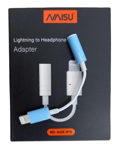 Cable NS Aux a Iphone - Blanco