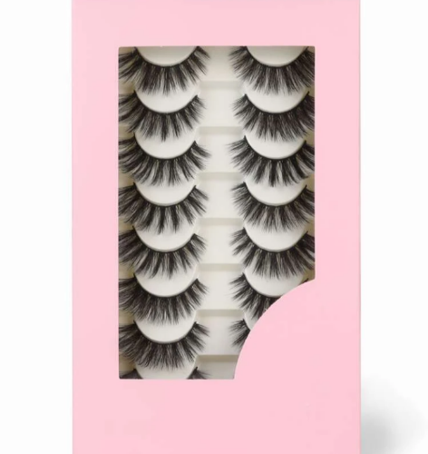 8 pares de pestañas postizas volumen