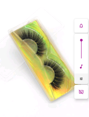 1 par de pestañas de volumen - Negro