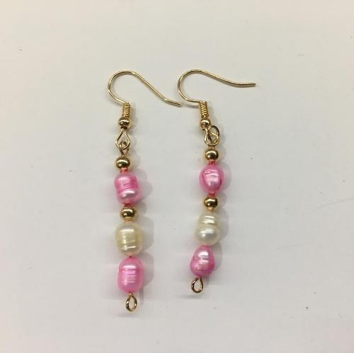 Aretes perla del río 