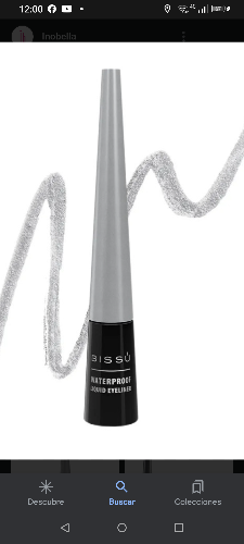 Delineador liquido plata bissu 