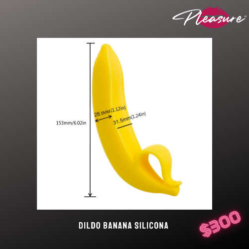 0006 Dildo Banana silicona