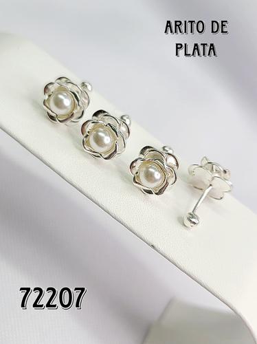 Arito flor plata 