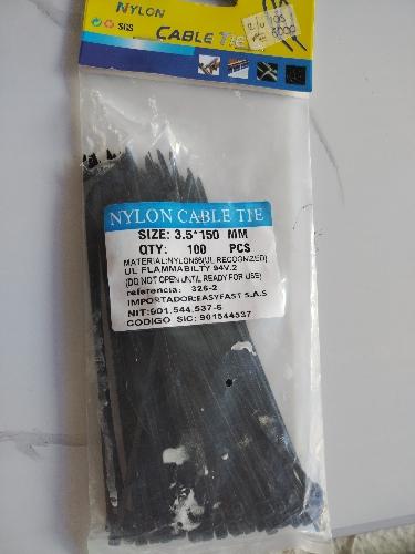 Amarre Plástico 3.6X400 mm