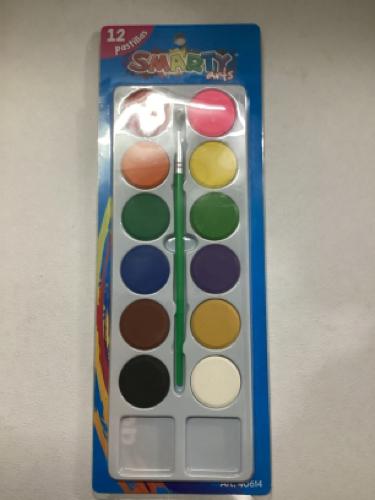 Acuarelas 12 pastillas smarty 