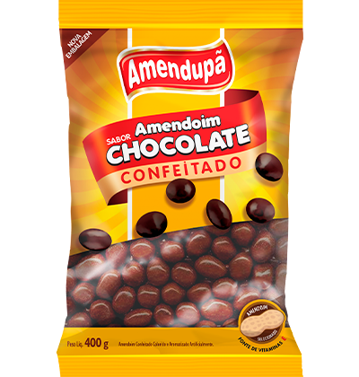 Amendoim c/ Chocolate 400g Amendupa pc