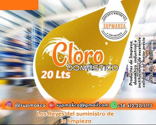Cloro Doméstico Bidón 20 Lts