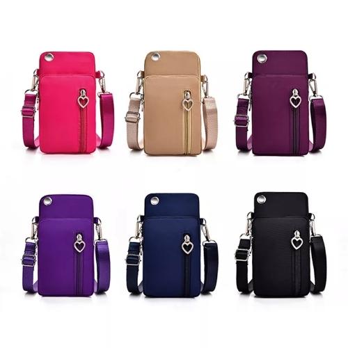 Bolso cómodo para celular rosado