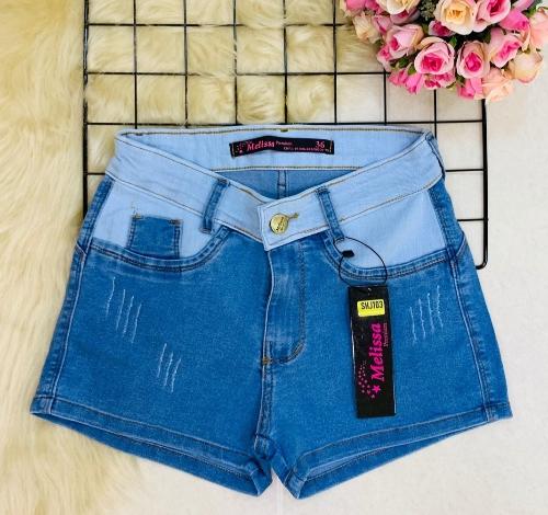 Bermuda jeans feminina 