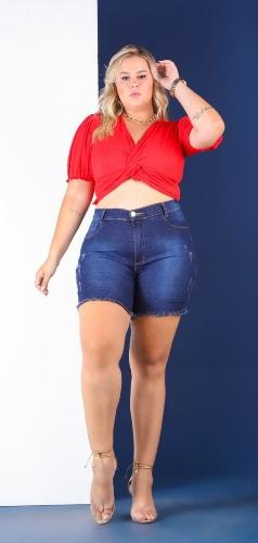Bermuda jeans feminina n2