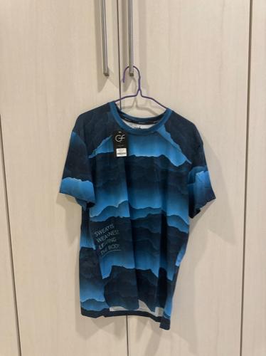 #0241 franela deportiva azul $25