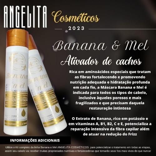 Ativador de cachos Banana & Mel.