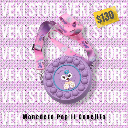 Monedero Pop It Conejo-Redondo