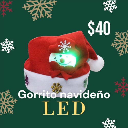 Gorrito Navideño LED MN