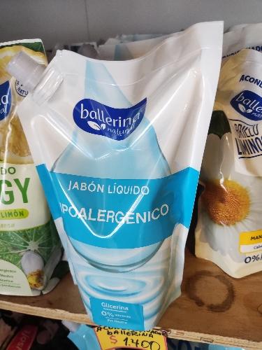 Jabón ballerina 750 ml hipoalergénico 