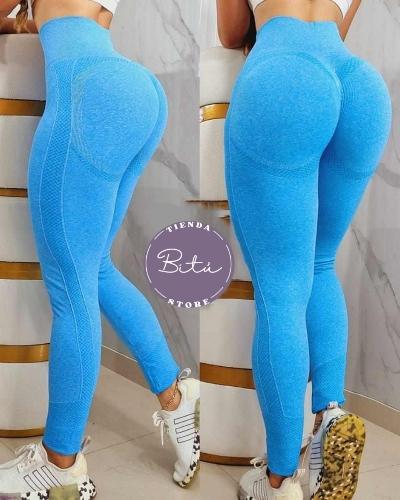 Leggins Push up (azul cielo)