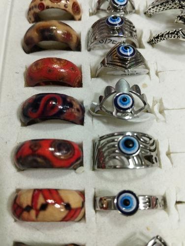 Anillo Ojo Turco y Madera