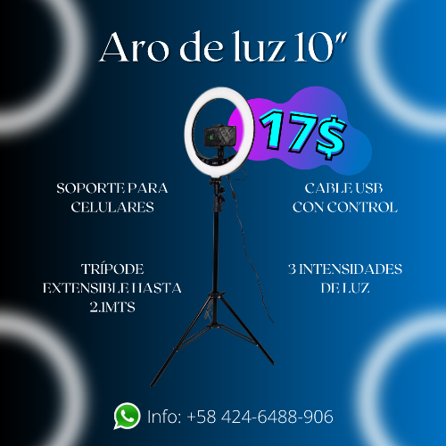 Aro de luz 10"