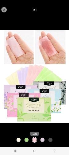 100 piezas Papel absorbente de aceite cara