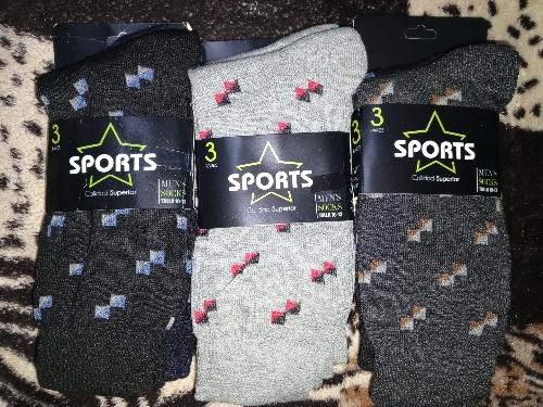 3 Par Medias de Vestir "Sports"