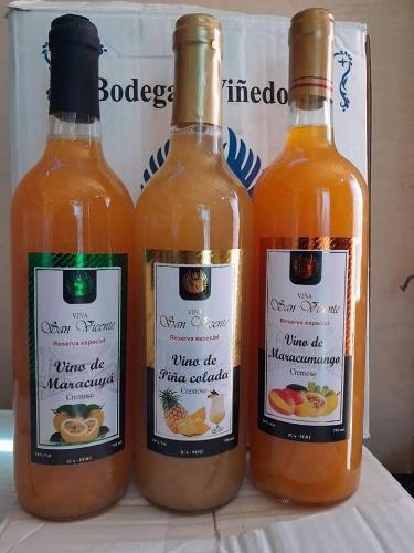 Vino cremoso de fruta San Vicente de 750 ml x 12 und 