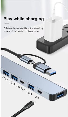 Adaptador hub 7 en 1 