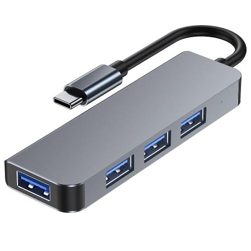 Adaptador hub 4 en 1 tipo c