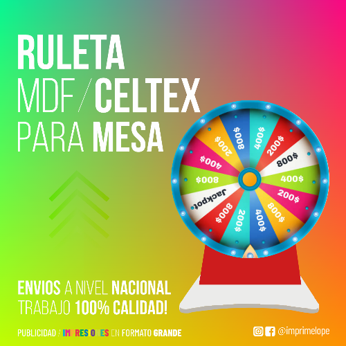 RULETA CELTEX PARA MESA