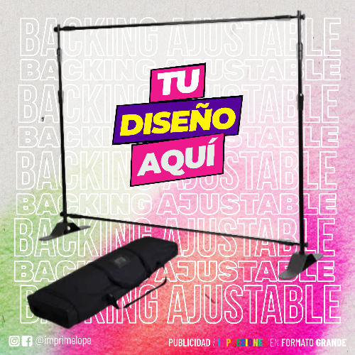 Backing ajustable / 2.40x2.40m