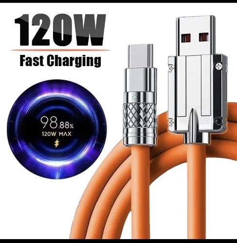 2m Cabo turbo 120w 6a linha grossa 2M TYPE-C 