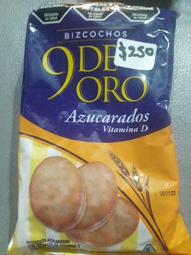9 de oro azucaradas