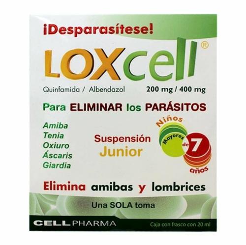 Albendazol/Quinfamida Loxcell junior 400/200mg 20ml