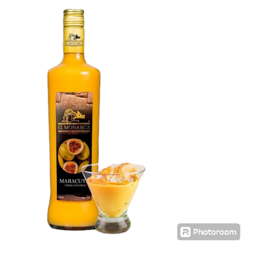 Crema con pisco de maracuyá el monarca de 750 ml x 12